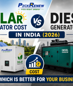 Solar vs Diesel Generator Cost in India 2026 | PickRenew